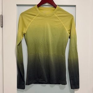 FIGS Ombre Limeade Salta Seamless - Longsleeve Underscrub - S / Ombre Limeade